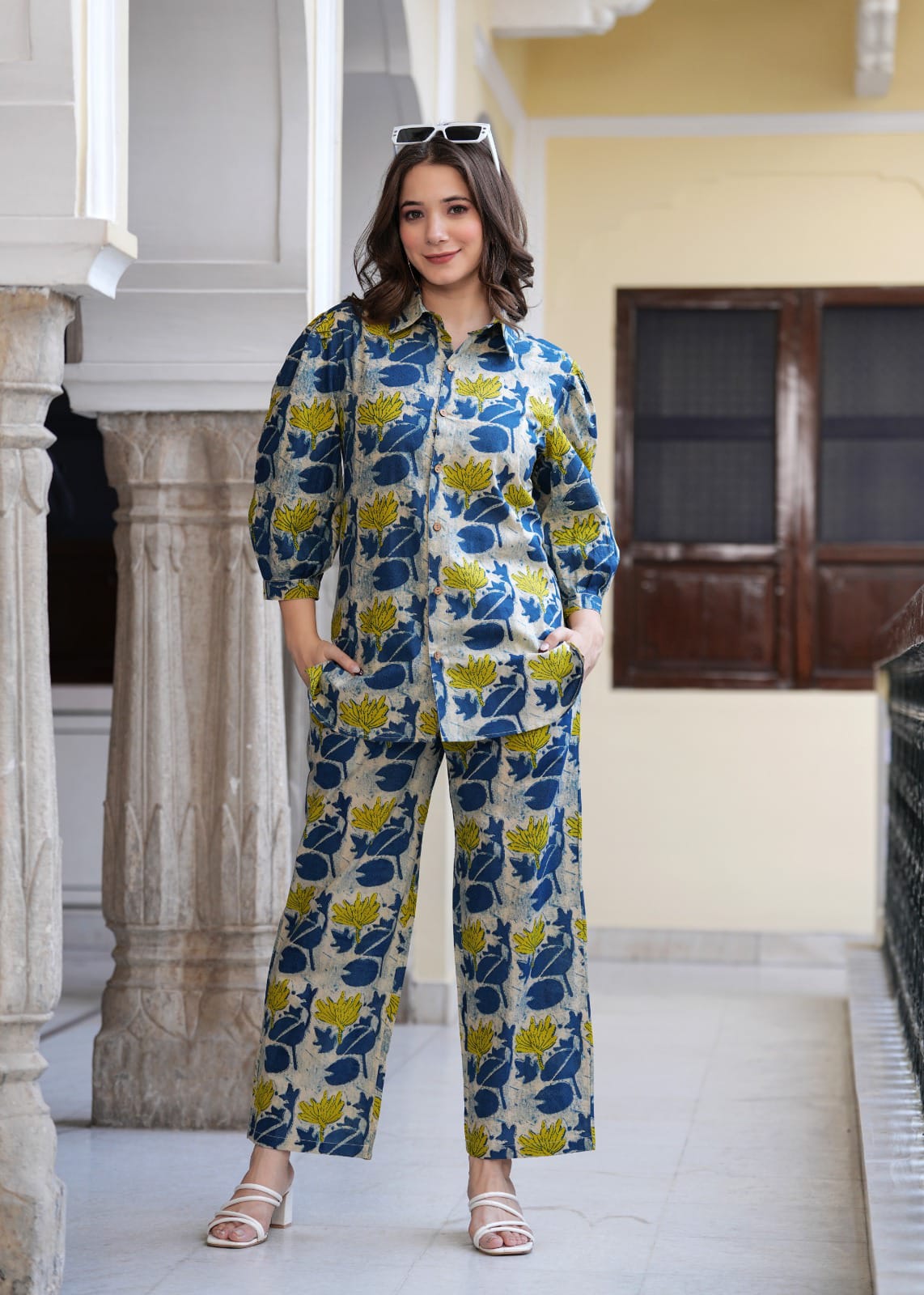 Ziyaa Vol 61 Cotton Fancy Western Co Ord Set