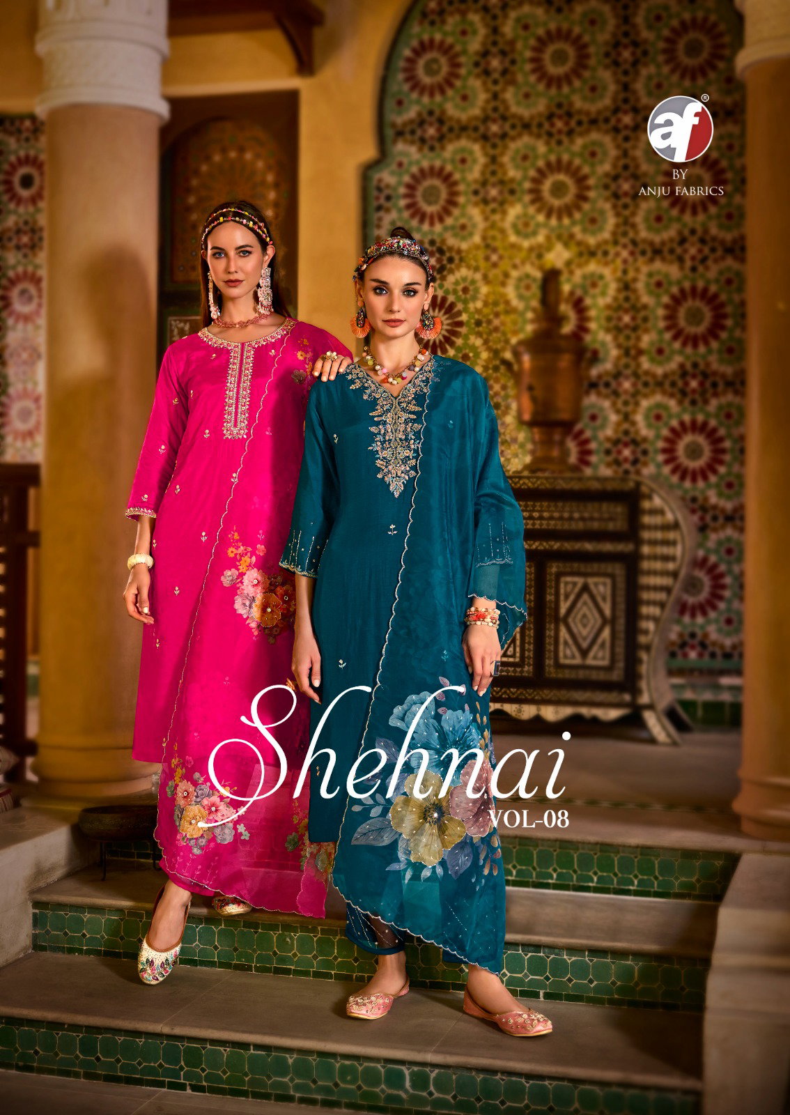 Af Shehnai Vol 8 Kurti Pant With Dupatta Collection