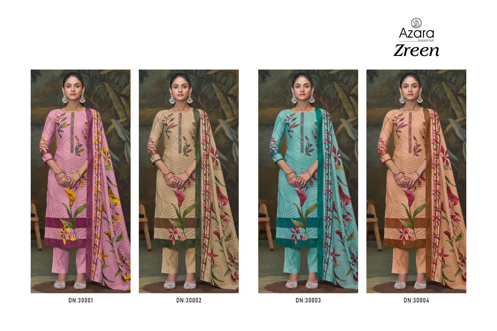 Radhika Azara Zreen Cotton Printed Dress Material Collection
