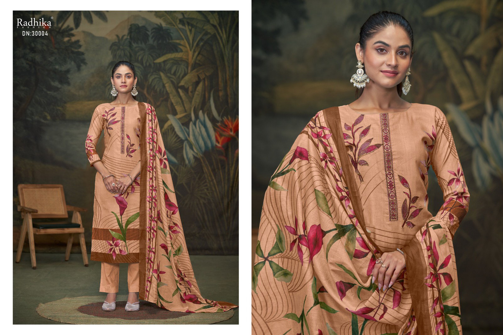 Radhika Azara Zreen Cotton Printed Dress Material Collection