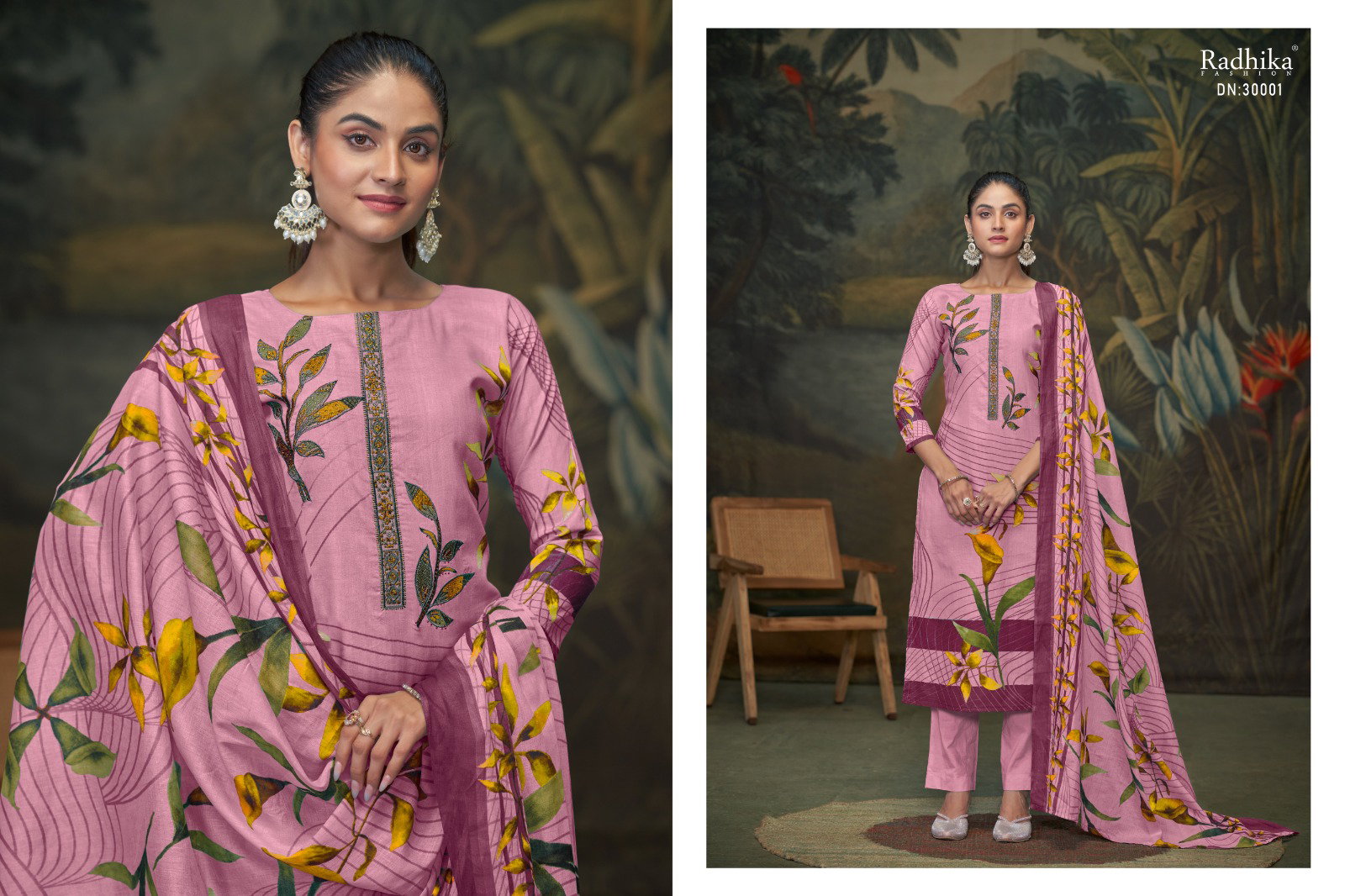 Radhika Azara Zreen Cotton Printed Dress Material Collection