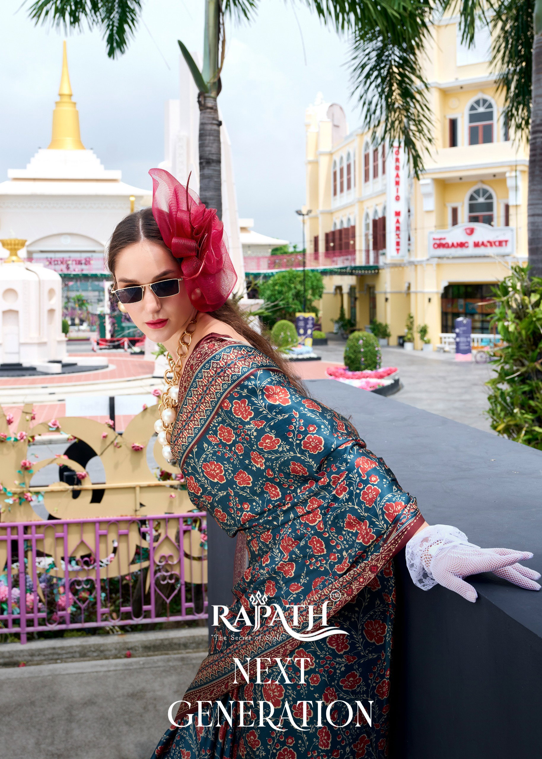 Rajpath Next Generation (670036 To 670042) Satin Silk Ajrakh Printed Saree Collection