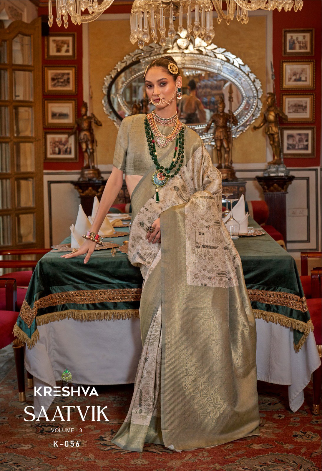 Kreshva Saatvik Designer Printed Silk Saree Collection
