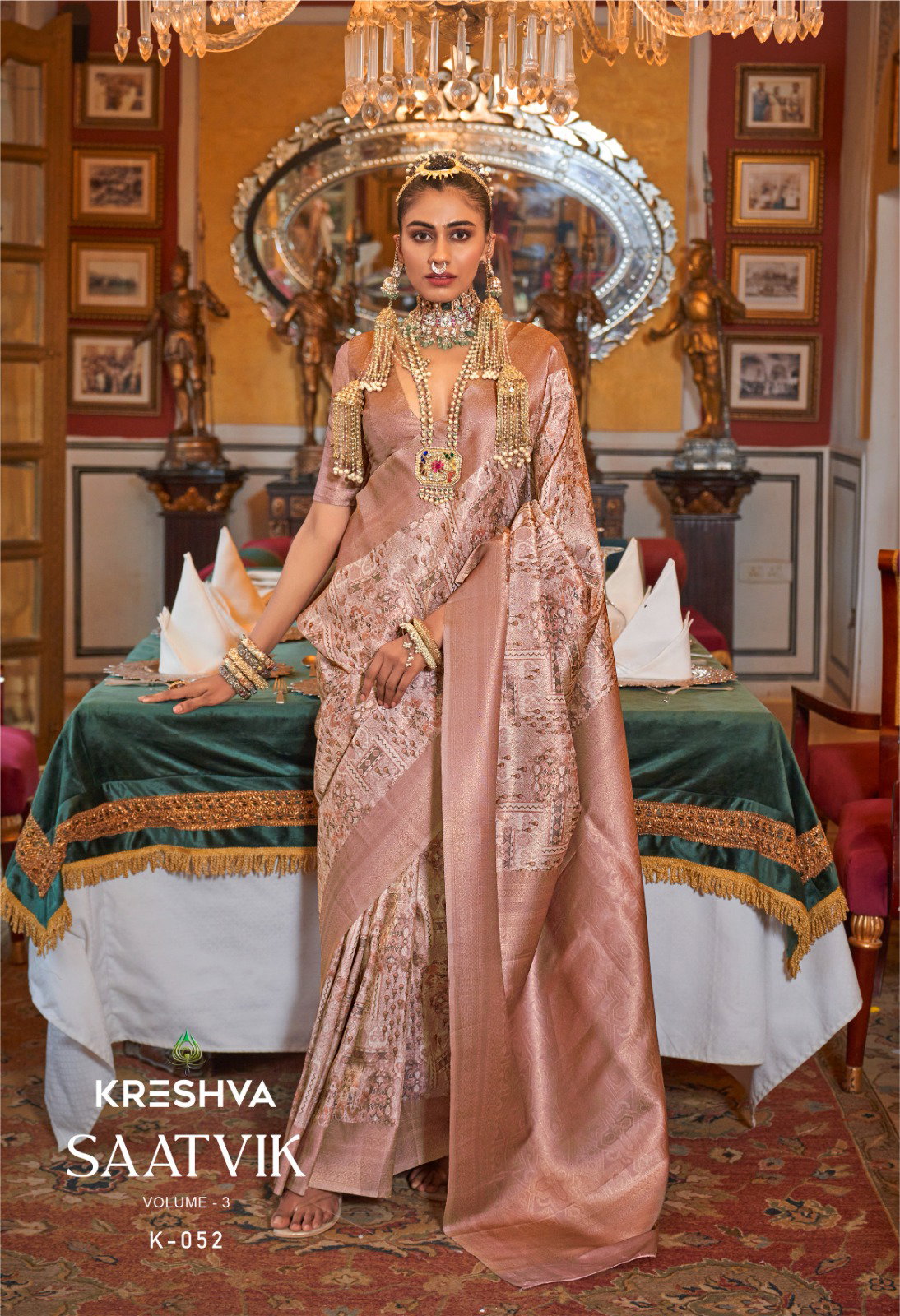 Kreshva Saatvik Designer Printed Silk Saree Collection