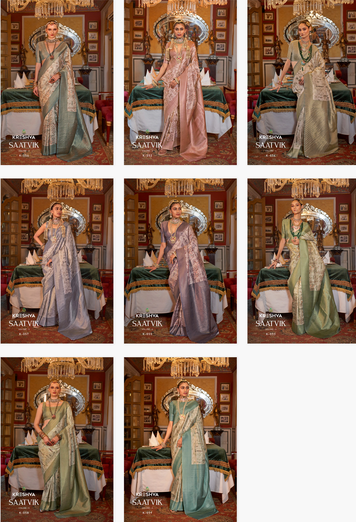 Kreshva Saatvik Designer Printed Silk Saree Collection