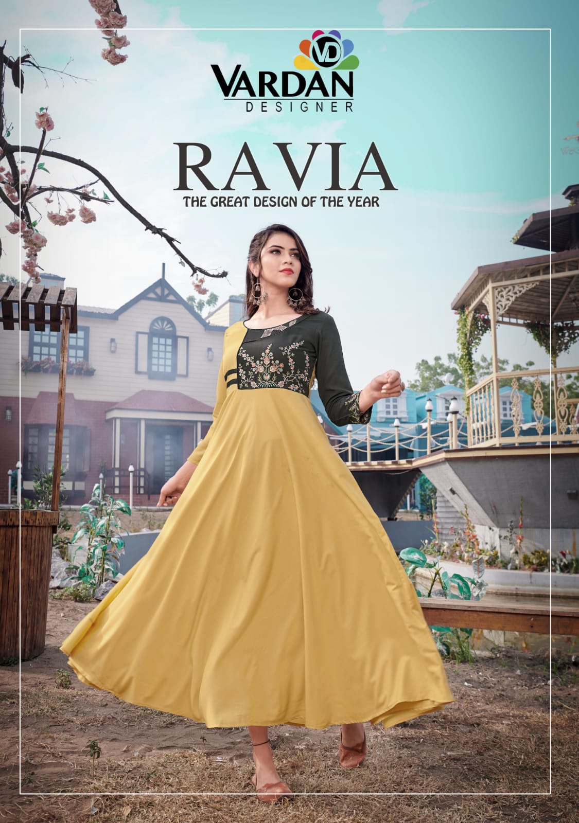Vardan Ravia Vol 1 Rayon Long Kurti Collection