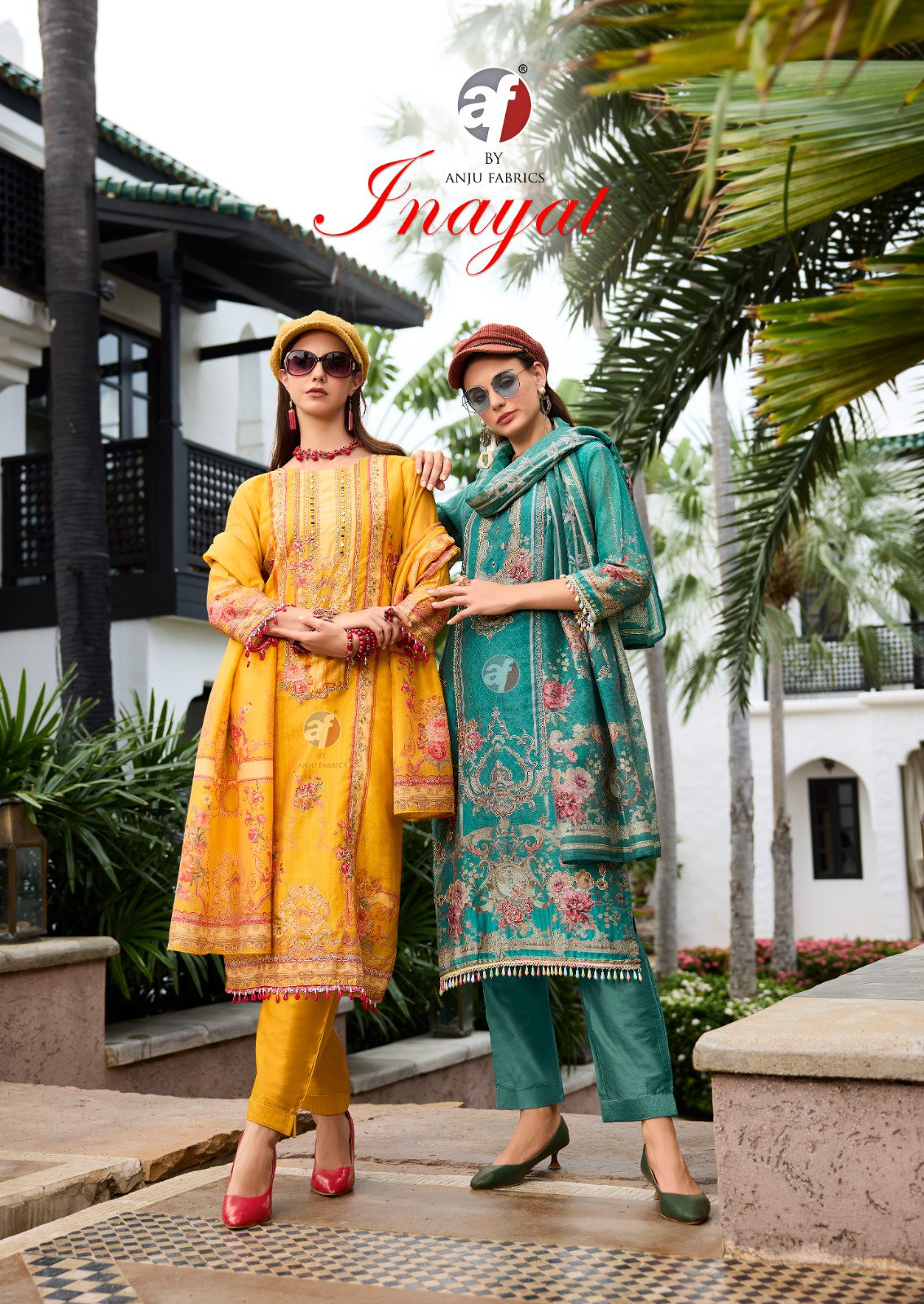 Af Inayat Fancy Kurti Pant With Dupatta Collection