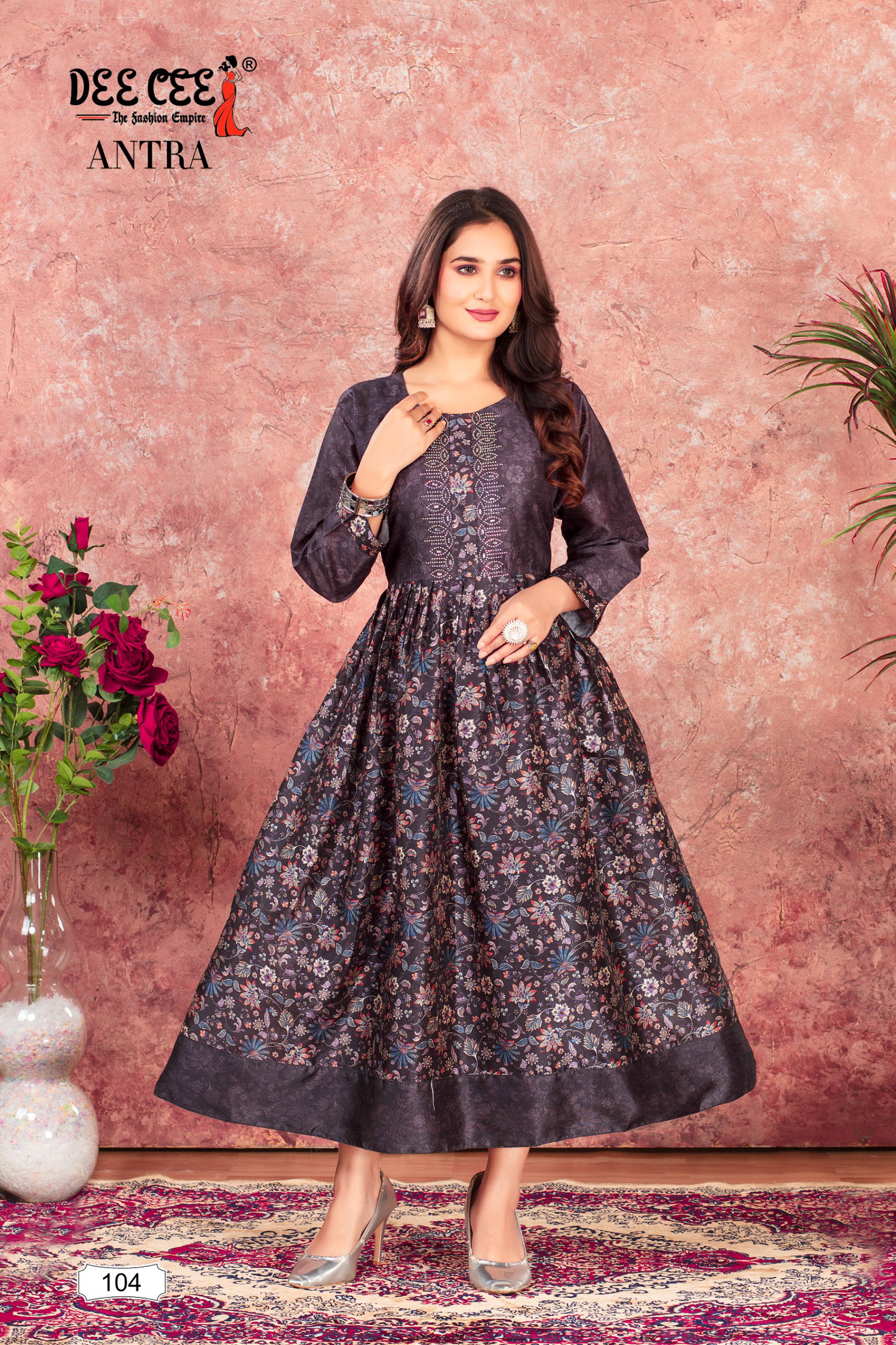 Deecee Antra Digital Printed Flared Long Kurti Collection
