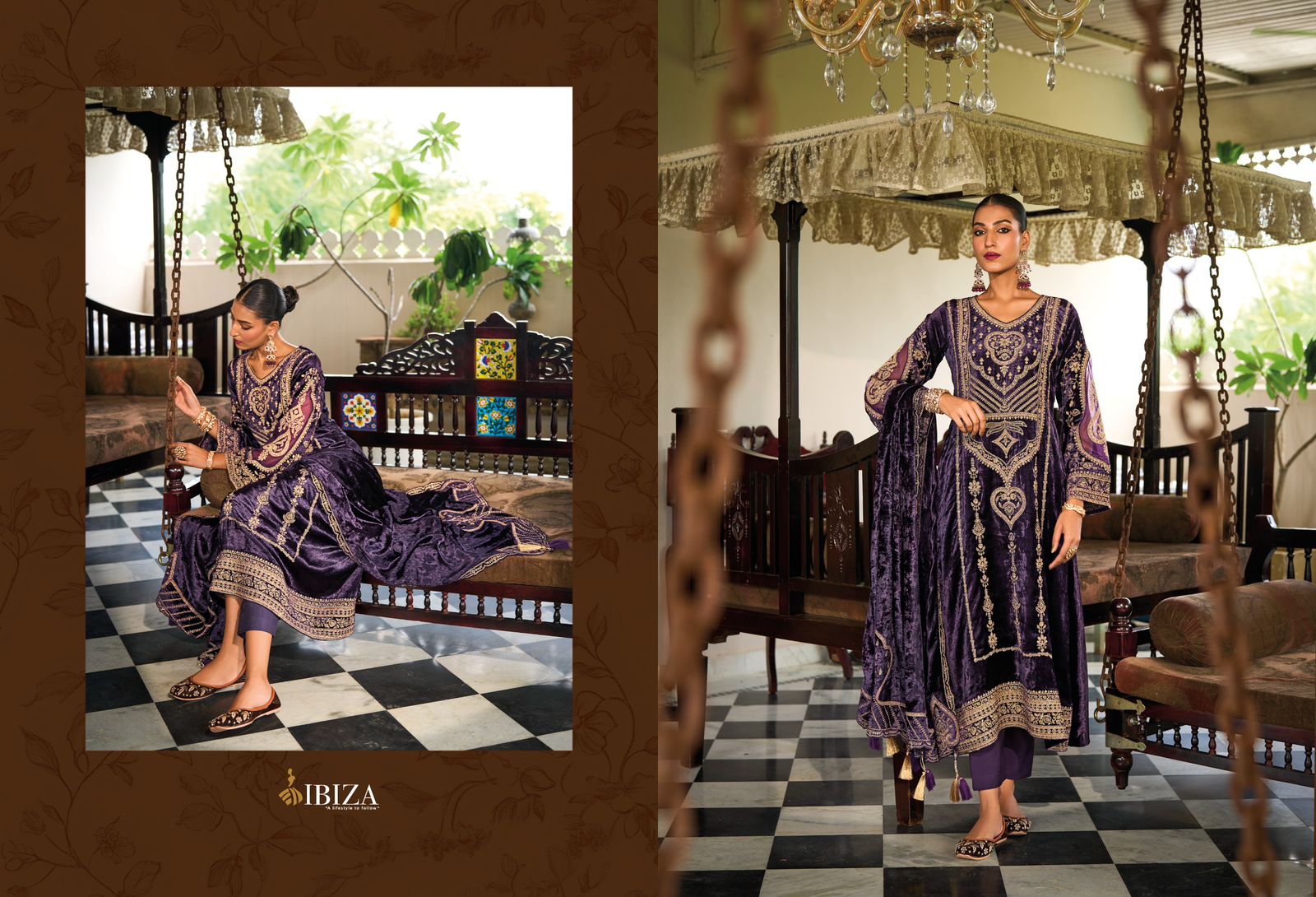 Ibiza Deepika Velvet Embroidered Salwar Kameez Collection