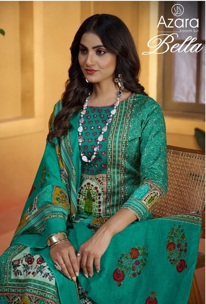 Radhika Azara Bella Cotton Dress Material Collection