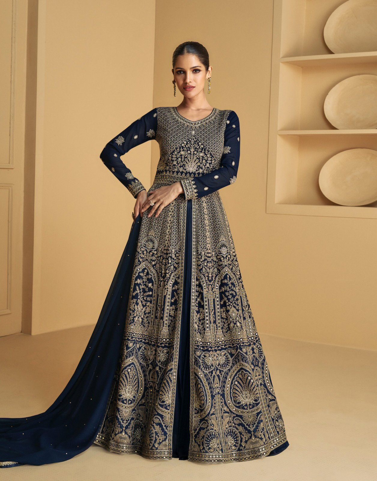 Aashirwad Tareef Nx Georgette Designer Gown Collection