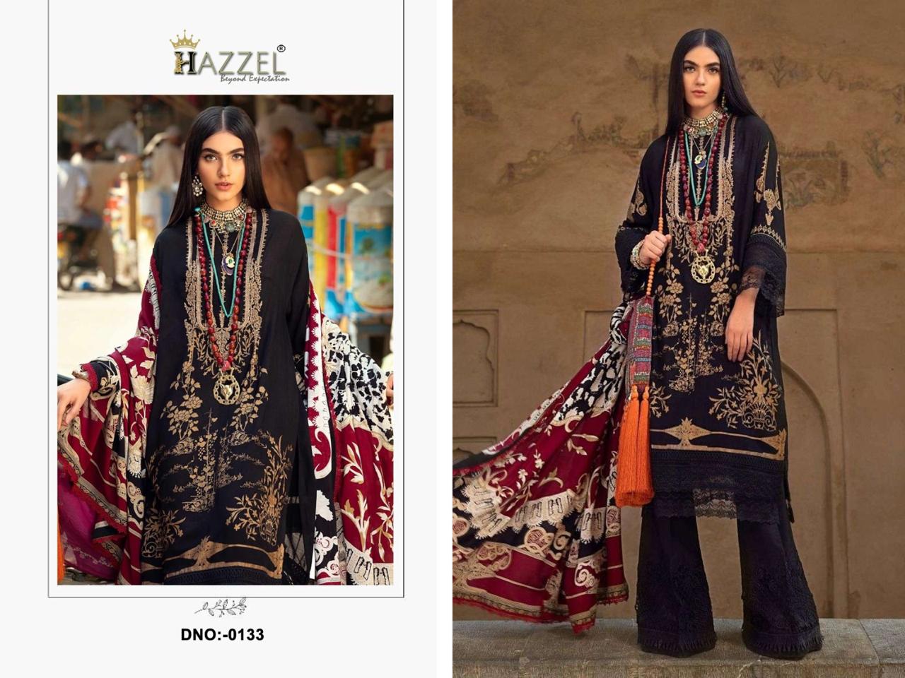 Hazzel Sana Safinaz 2022 Chiffon Dupatta Pakistani Salwar Kameez
