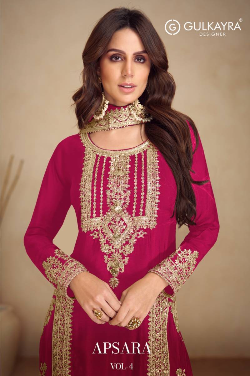 Gulkayra Apsara Vol 4 Chinon Designer Salwar Suits Collection