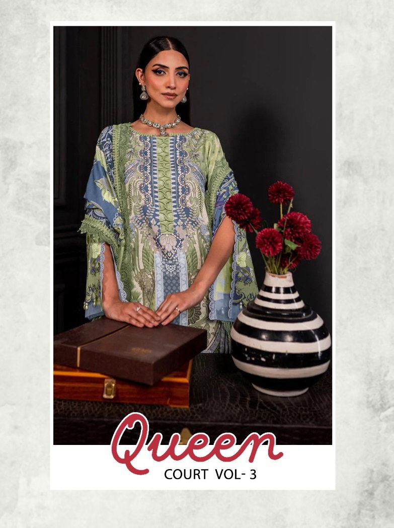 Shraddha Nx Mahgul Queen Court Vol 3 Cotton Dupatta Pakistani Suit