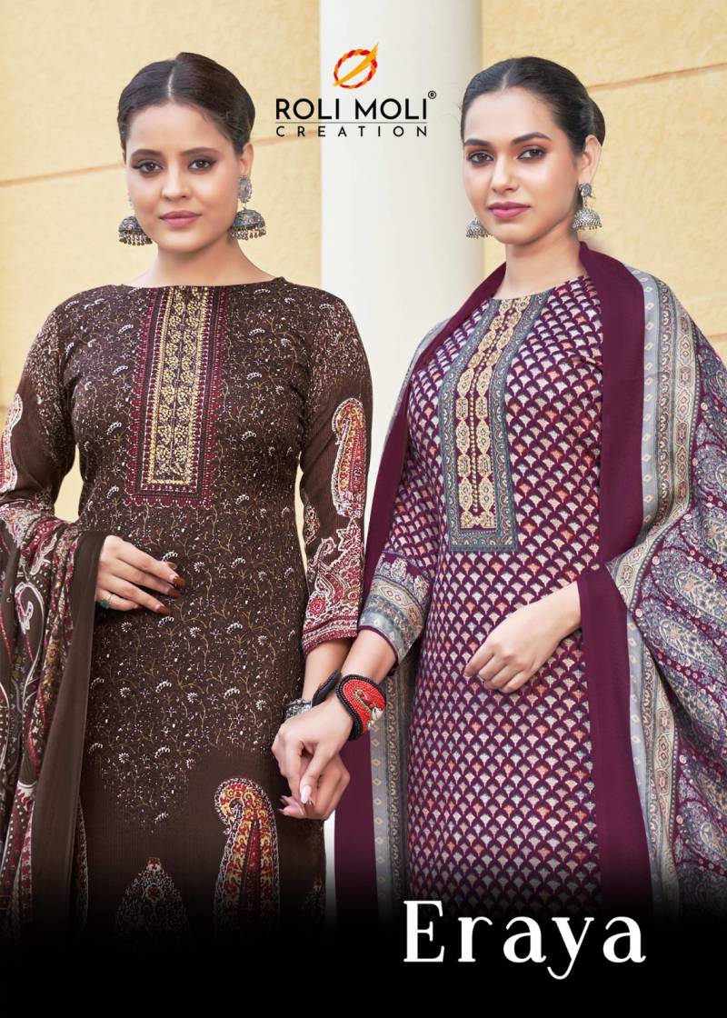 Roli Moli Eraya Pashmina Dress Material Collection