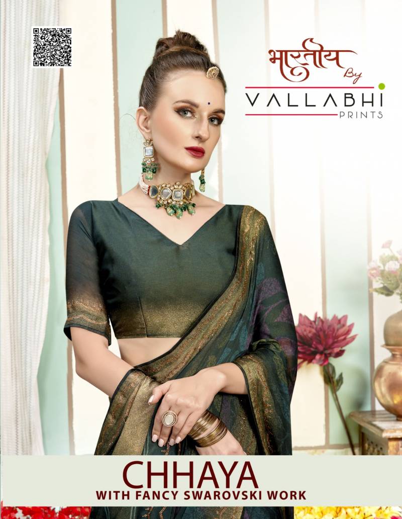 Vallabhi Chhaya Moss Georgette Printed Saree Collection