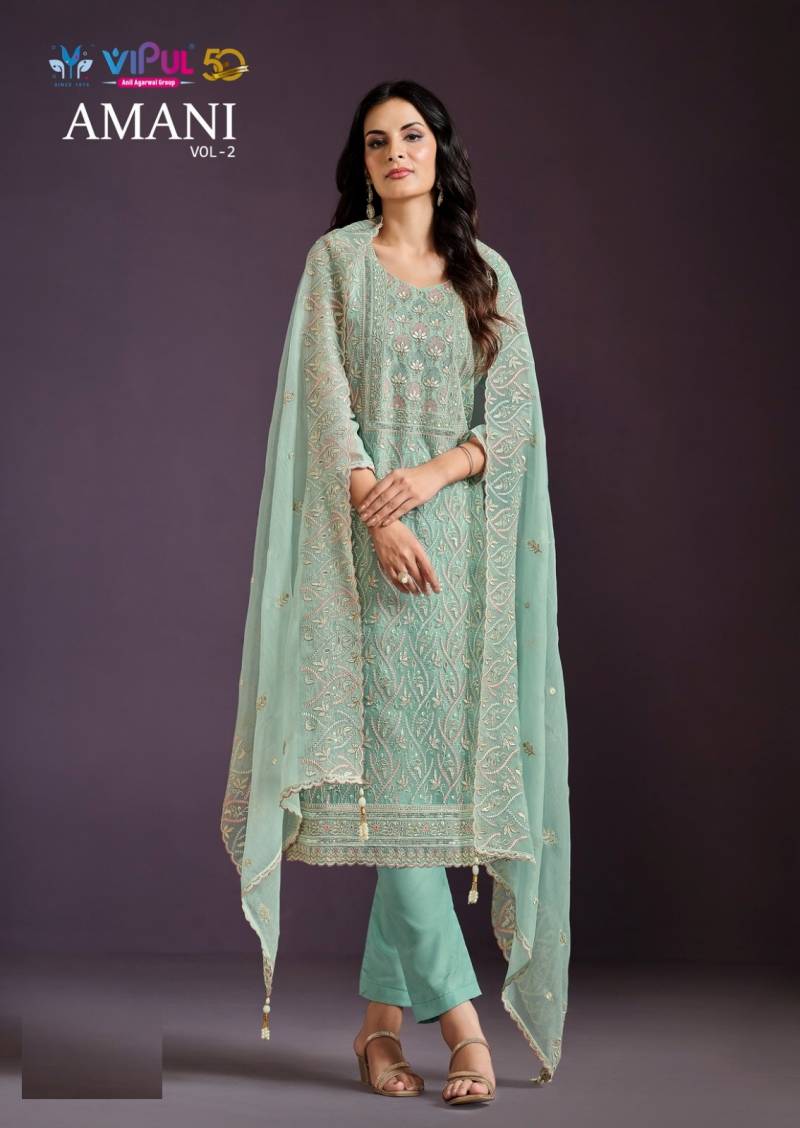 Vipul Amani Vol 2 Embroidered Salwar Suits Collection