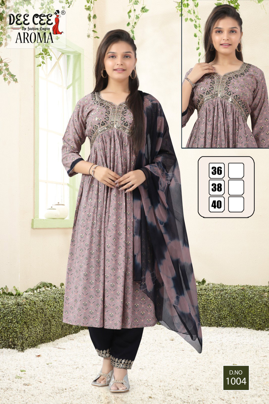 Deecee Aroma Fancy Chanderi Printed Kurti Bottom With Dupatta