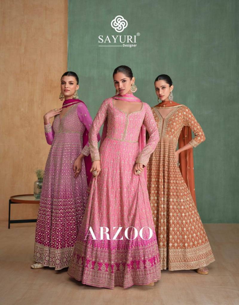 Sayuri Arzoo Designer Gown With Dupatta Collection