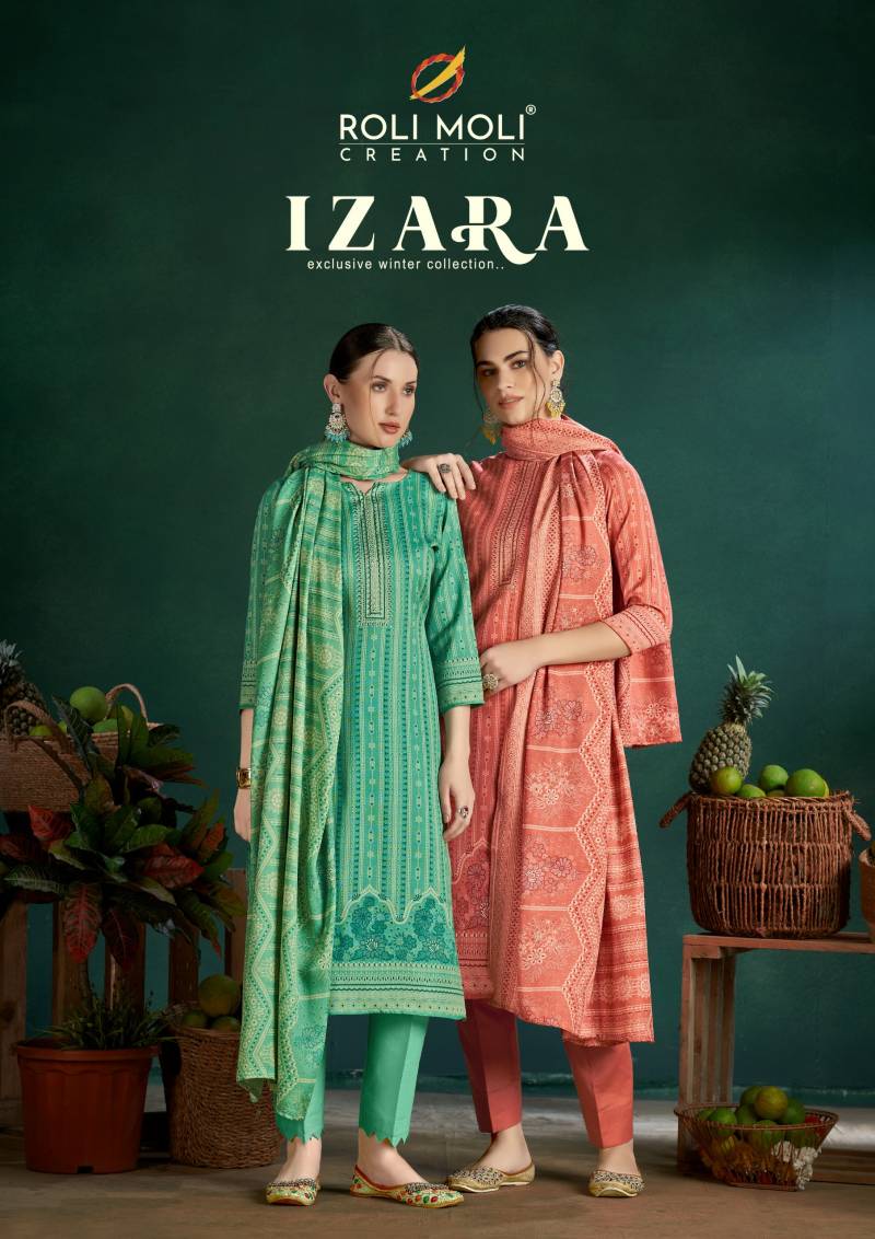 Roli Moli Izara Pashmina Dress Material Collection