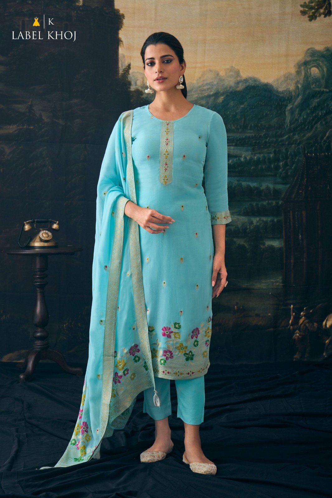 Label Khoj Meena Kurti Bottom With Dupatta Collection