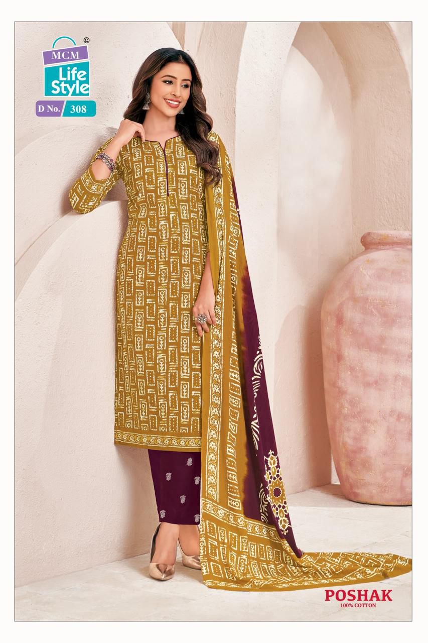 Mcm Poshak Vol 3 Cotton Dress Material Collection