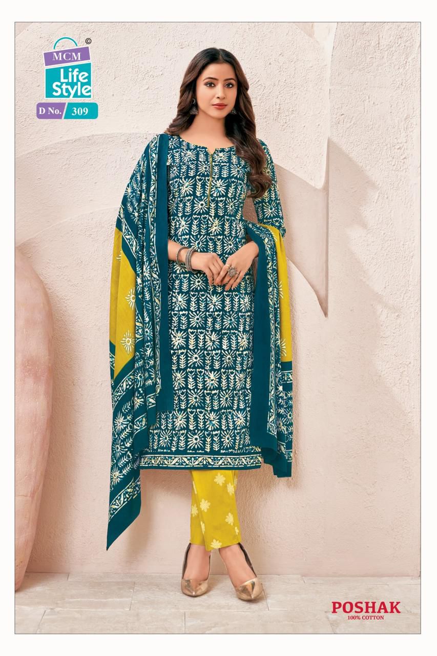 Mcm Poshak Vol 3 Cotton Dress Material Collection
