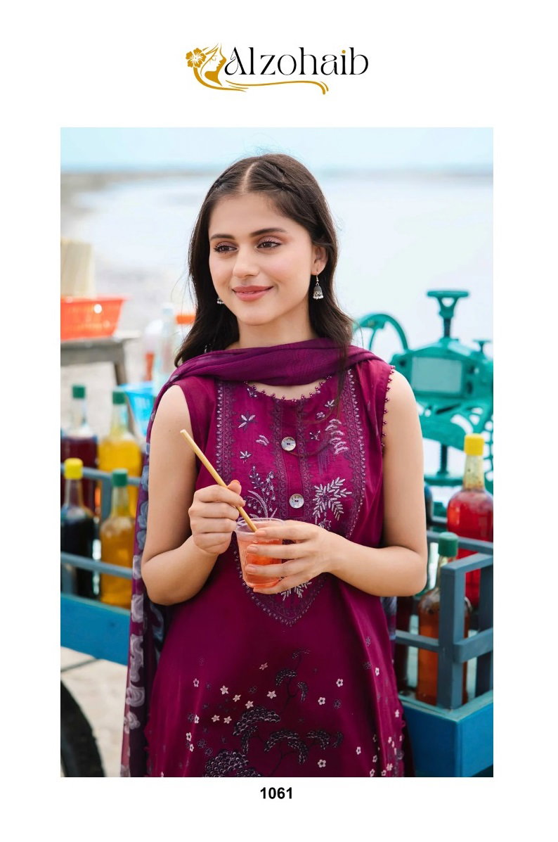 Alzohaib M Basics 5 Cotton Dupatta Pakistani Suits Collection