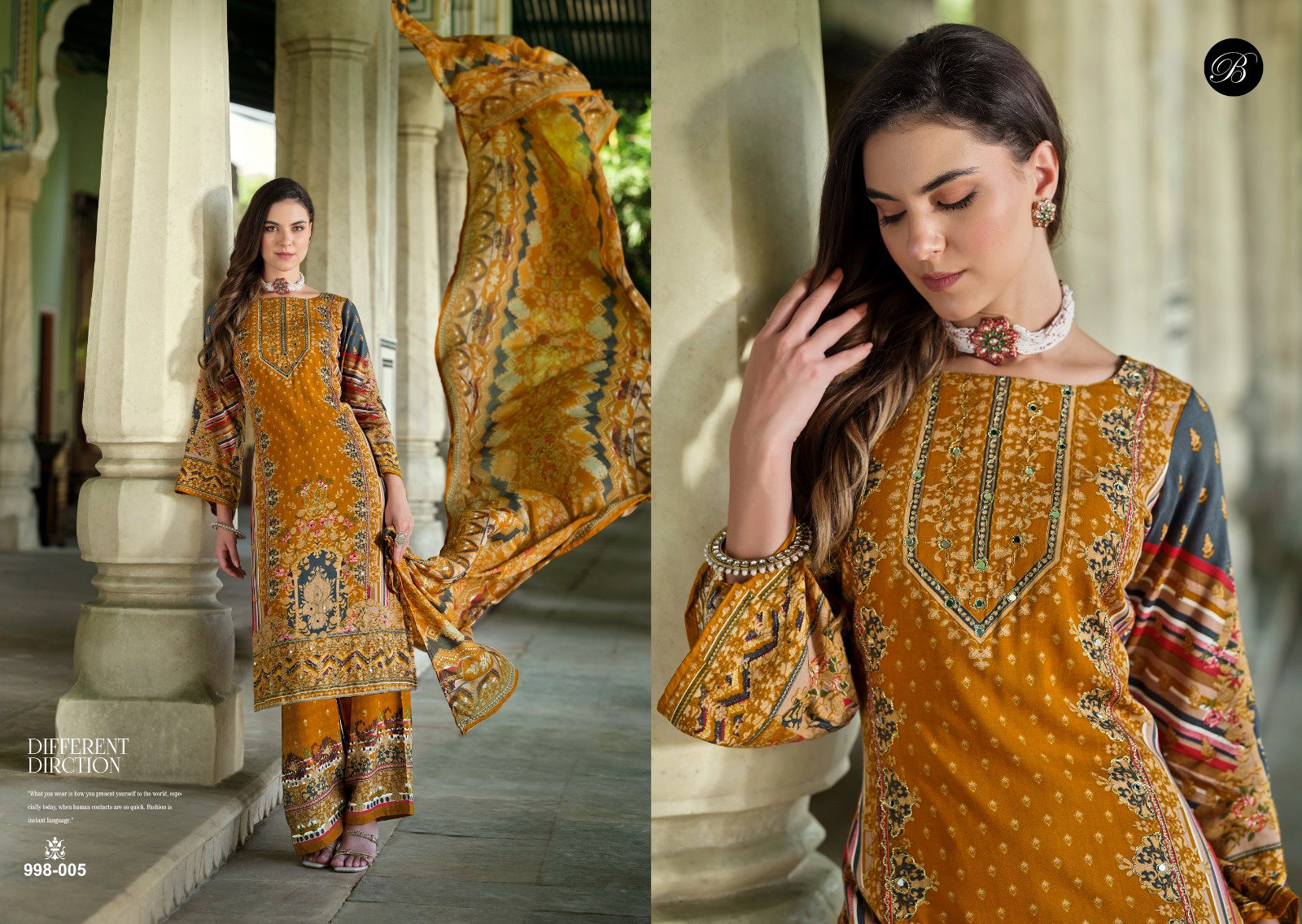 Belliza Shaheen Digital Printed Dress Material Collection