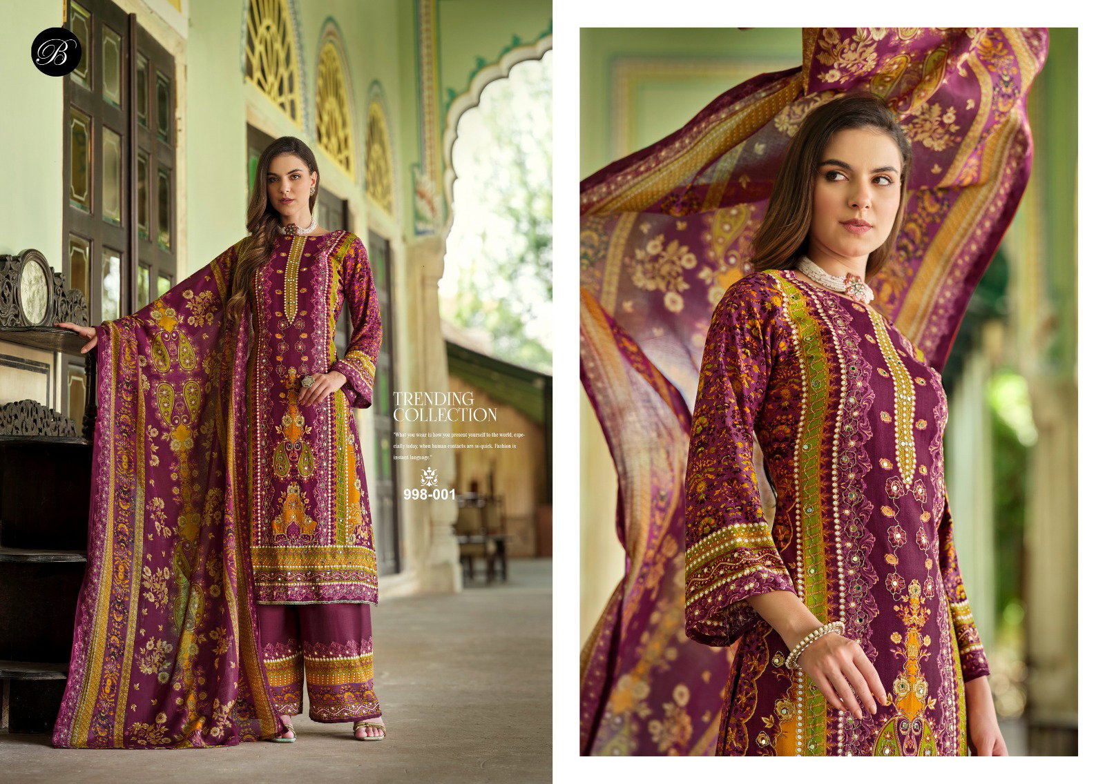 Belliza Shaheen Digital Printed Dress Material Collection