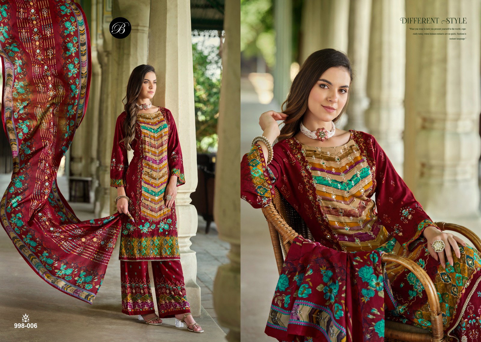 Belliza Shaheen Digital Printed Dress Material Collection