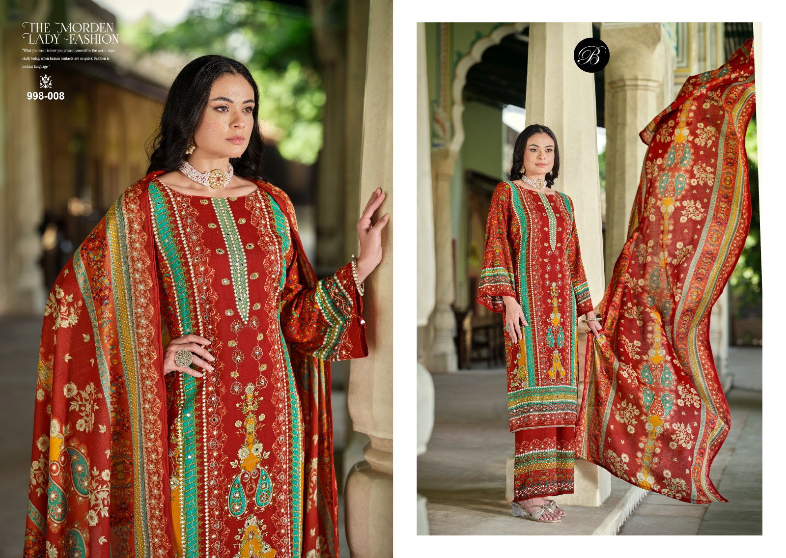 Belliza Shaheen Digital Printed Dress Material Collection