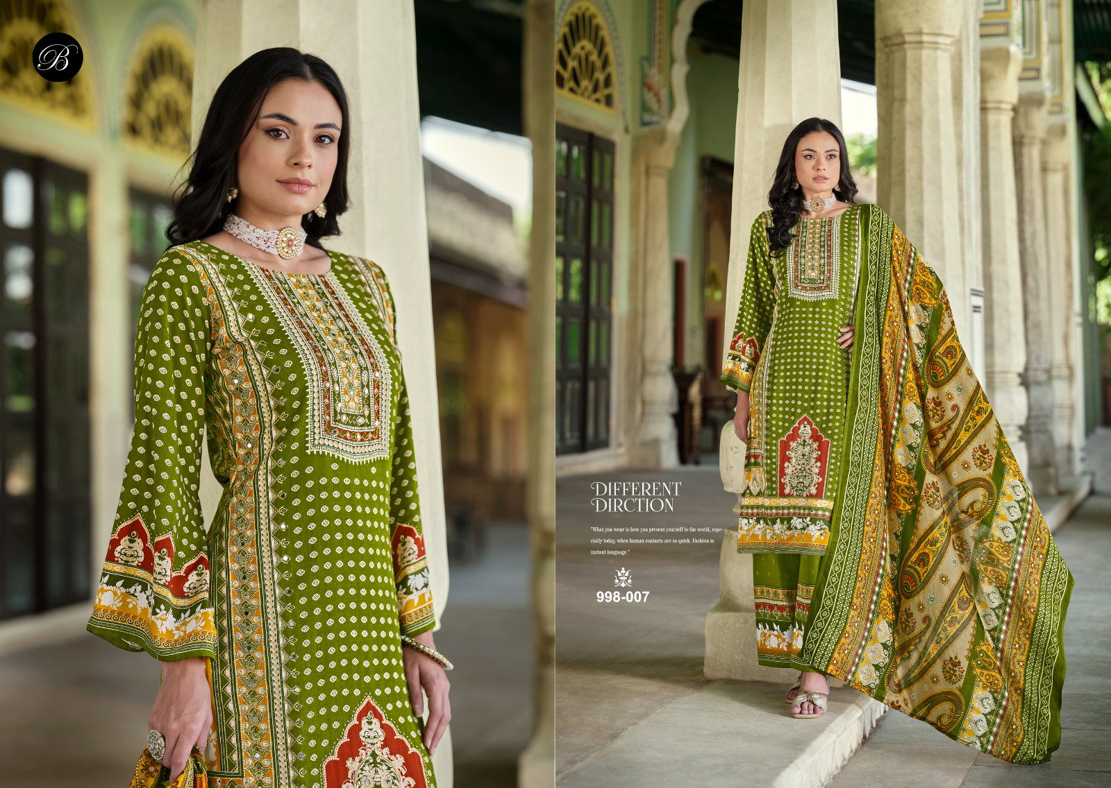 Belliza Shaheen Digital Printed Dress Material Collection