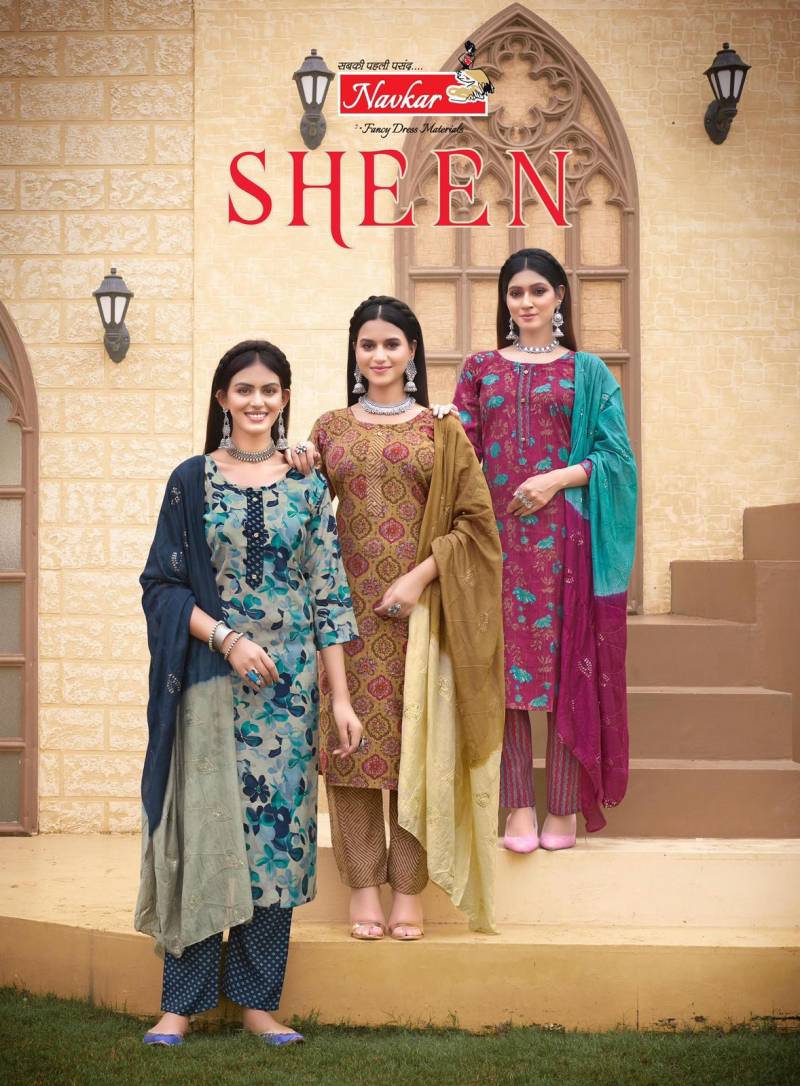 Navkar Sheen Vol 3 Kurti Bottom With Dupatta Collection