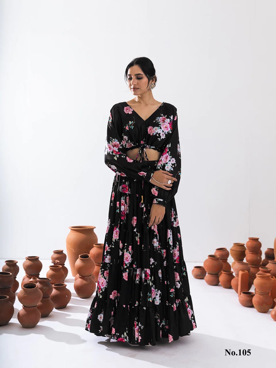 Lucaya Vallari Vol 1 Western Style Lehenga With Crop Top Collection