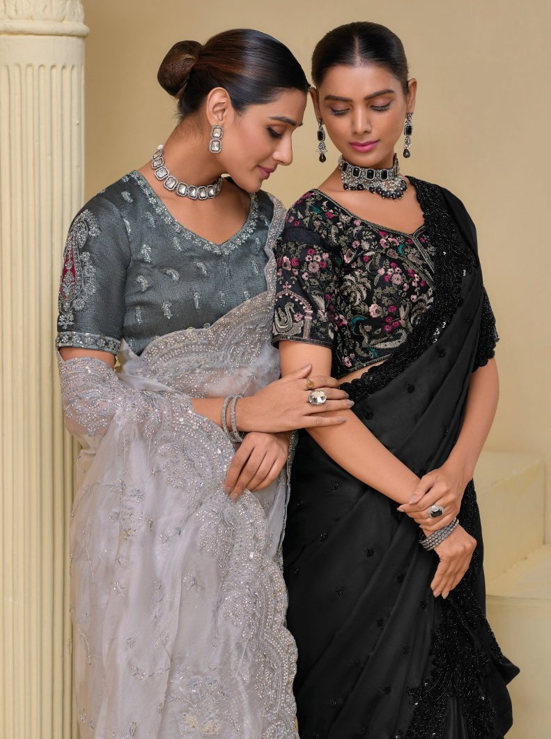 M.N Party Wear Designer Saree Collection