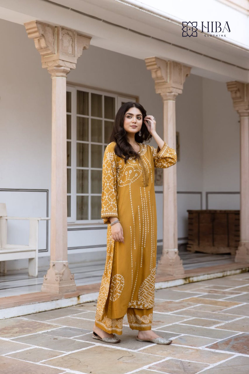 Hiba Clothing Vol 1 Rayon Printed Kurti With Bottom Collection