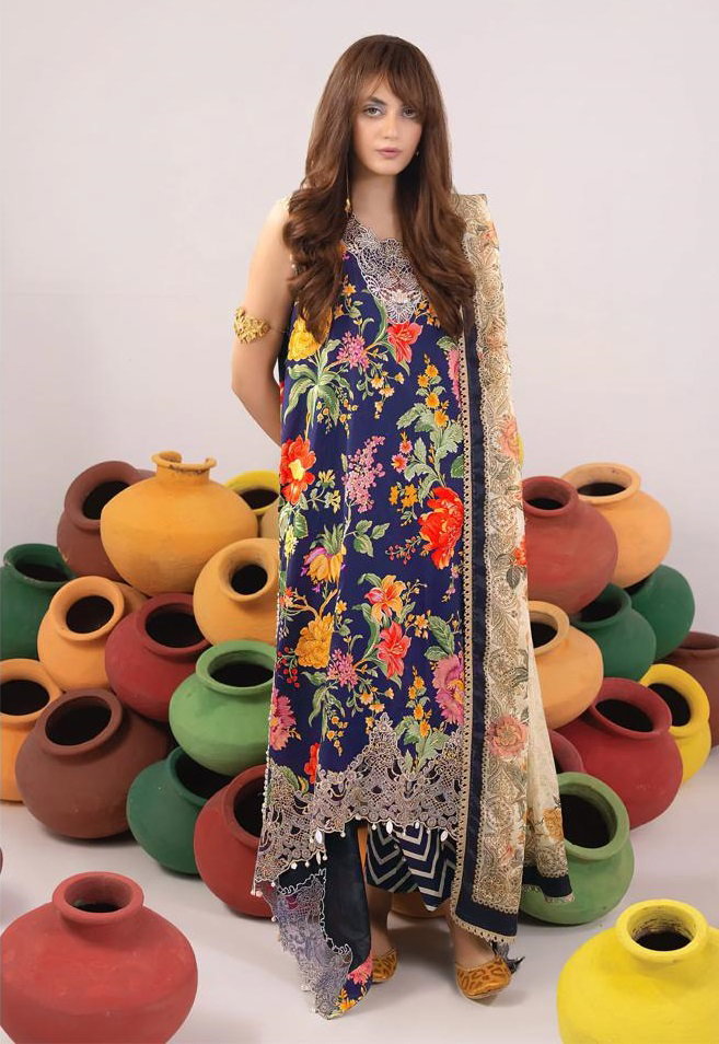 Alzohaib Az 1098 Chiffon Dupatta Pakistani Salwar Suits