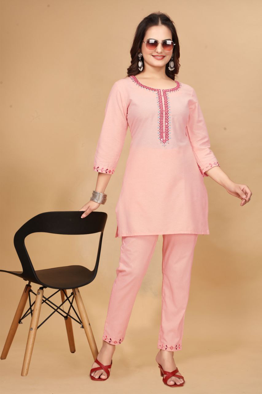 Falak Vol 13 Casual Cotton Office Wear Kurti With Bottom