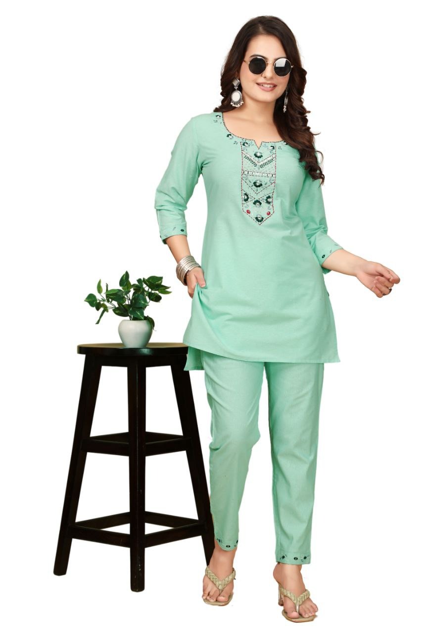 Falak Vol 13 Casual Cotton Office Wear Kurti With Bottom