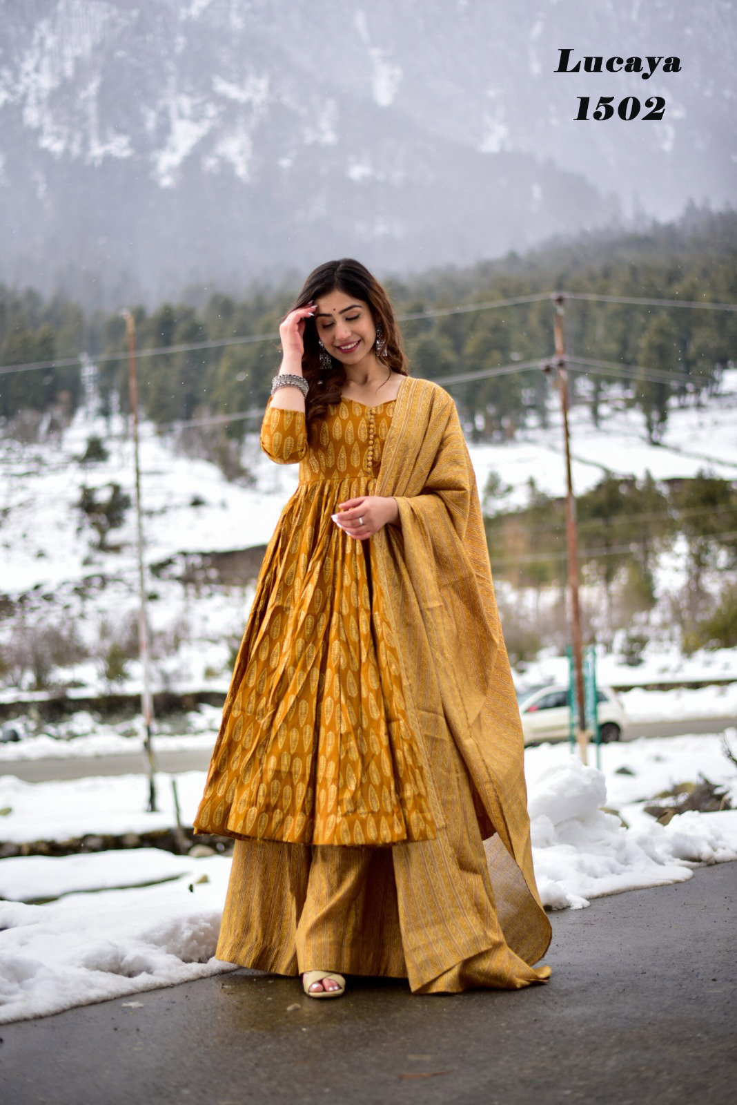 Lucaya Vol 15 Beautiful Printed Kurti Palazo With Dupatta Collection