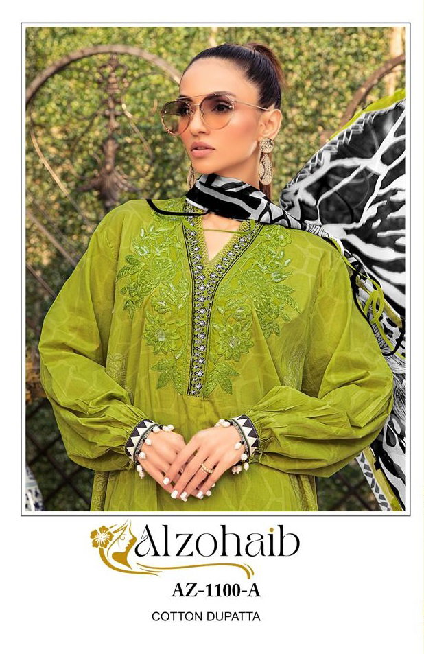 Alzohaib Az 1100 Cotton Dupatta Pakistani Salwar Suits