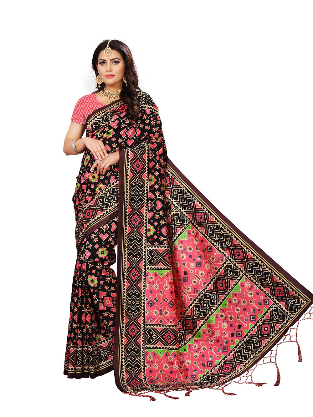 Patola Mix 01 Assam Silk Fancy Printed Saree Collection