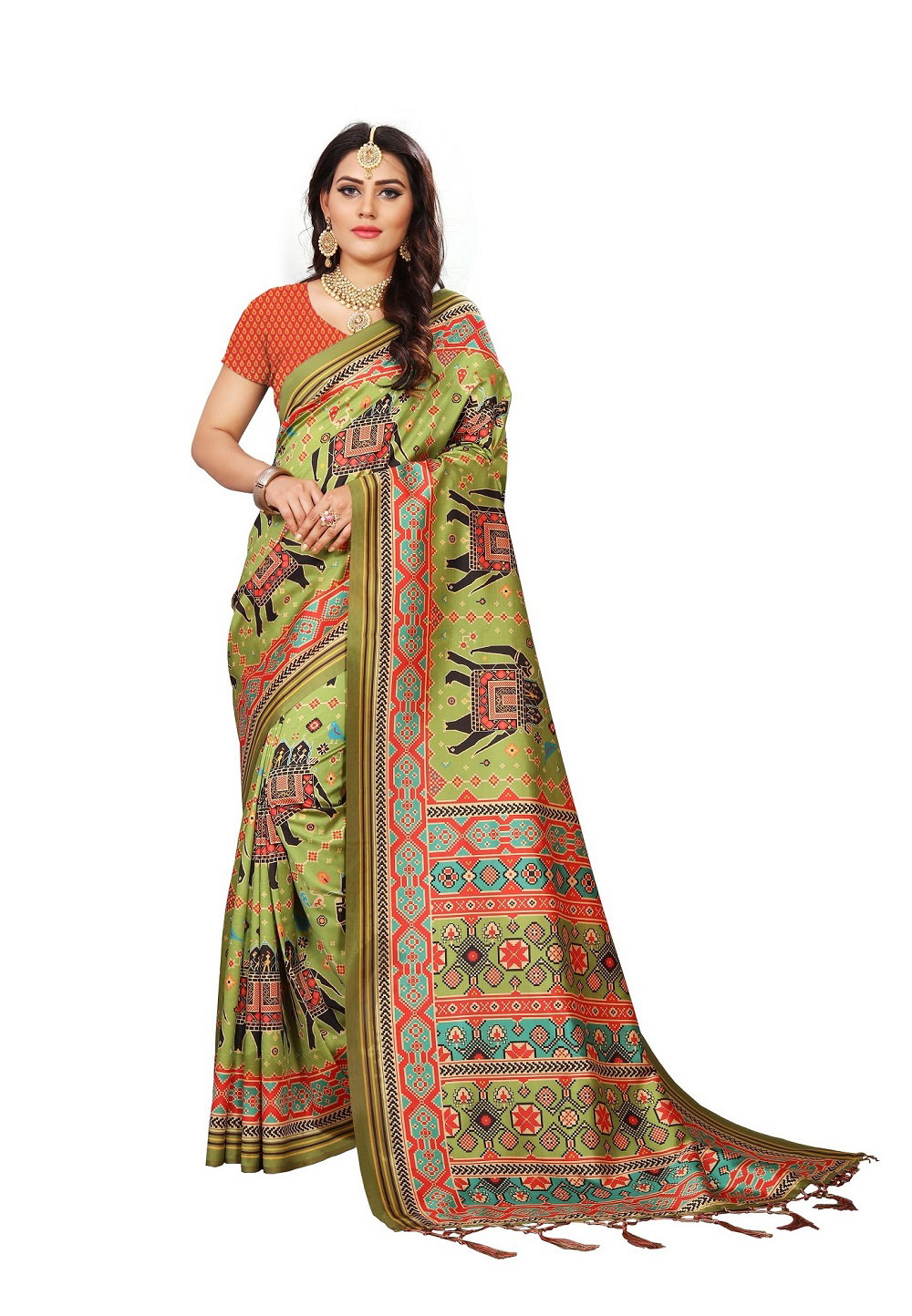 Patola Mix 01 Assam Silk Fancy Printed Saree Collection