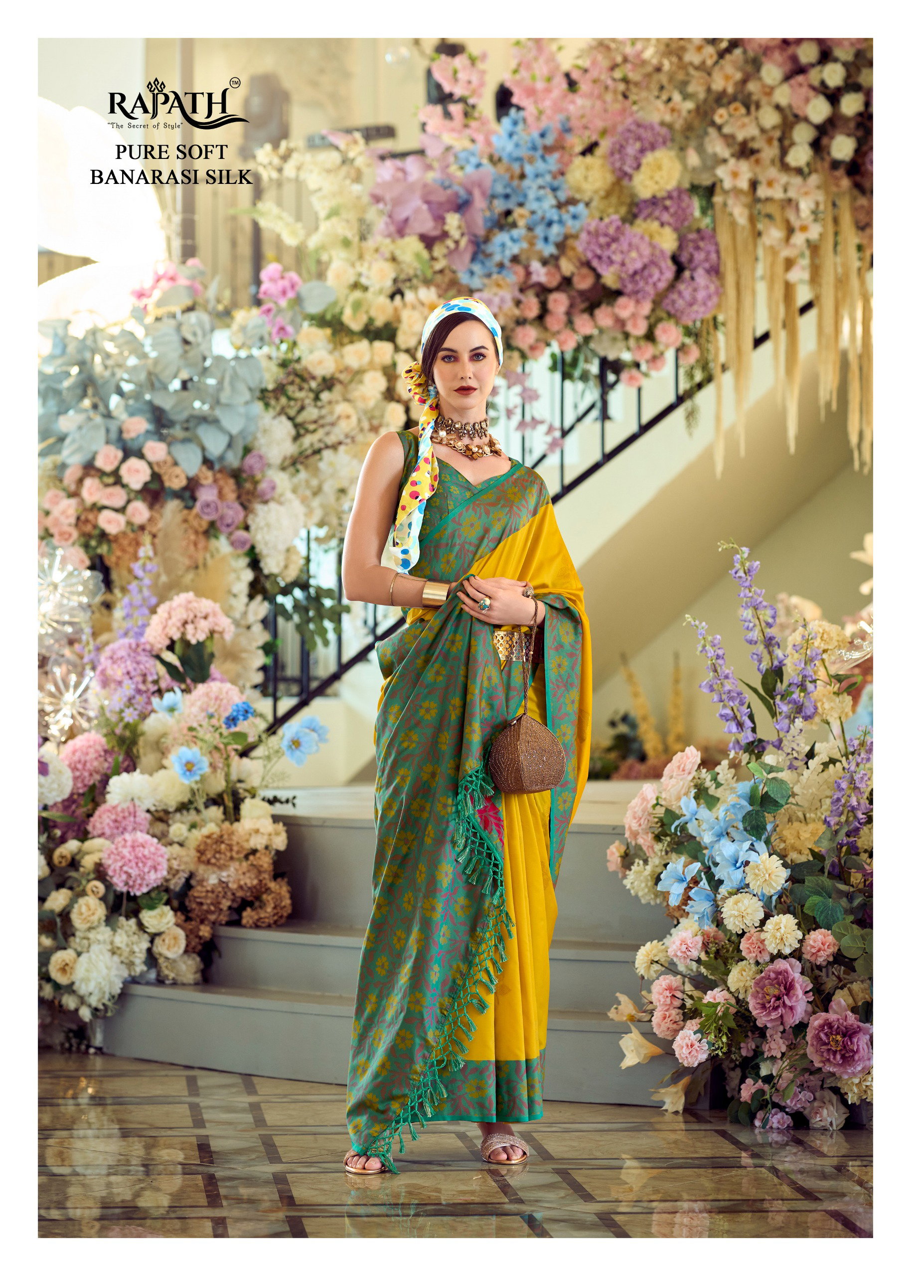 Rajpath Purple Martini silk saree