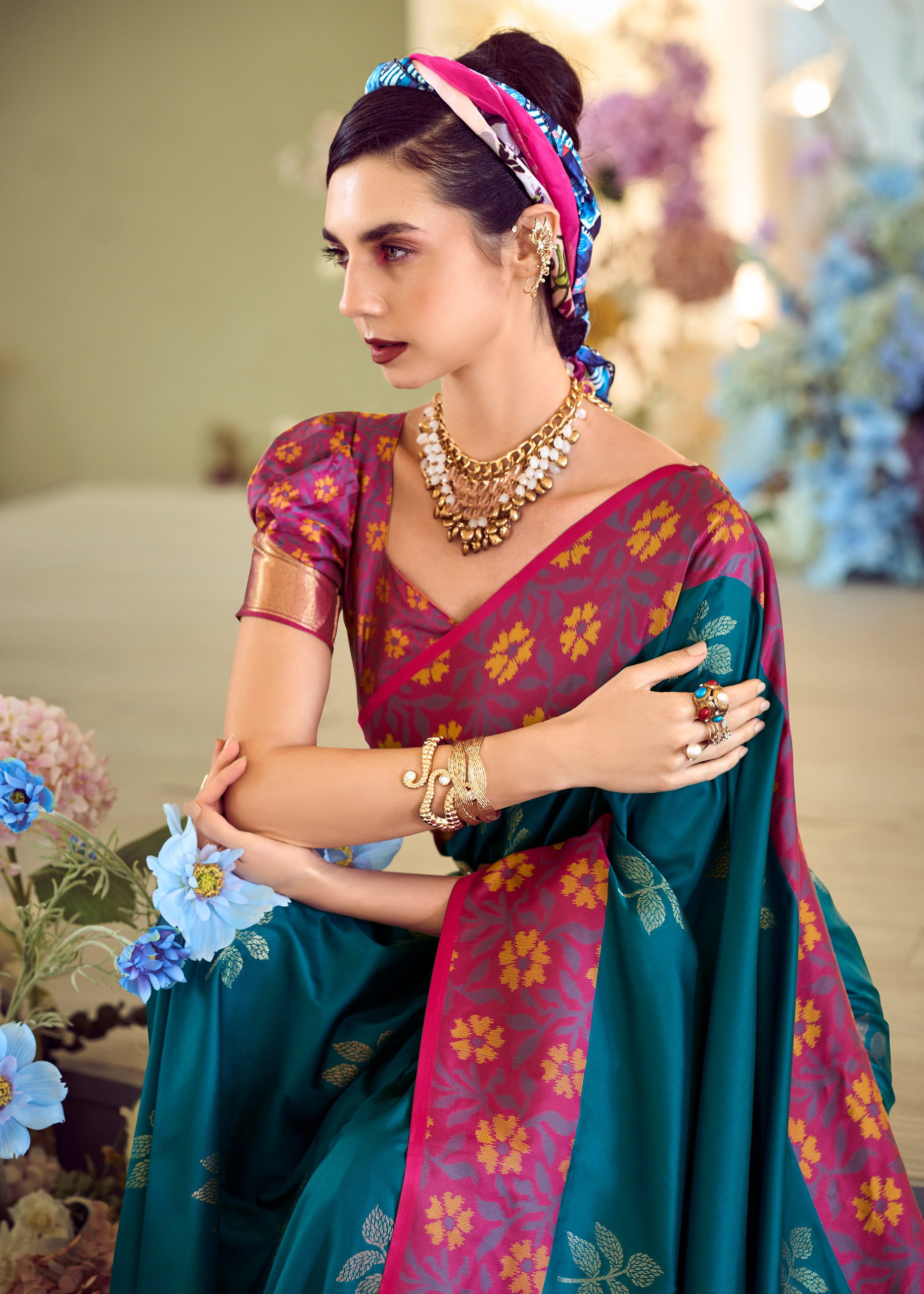 Rajpath Purple Martini silk saree