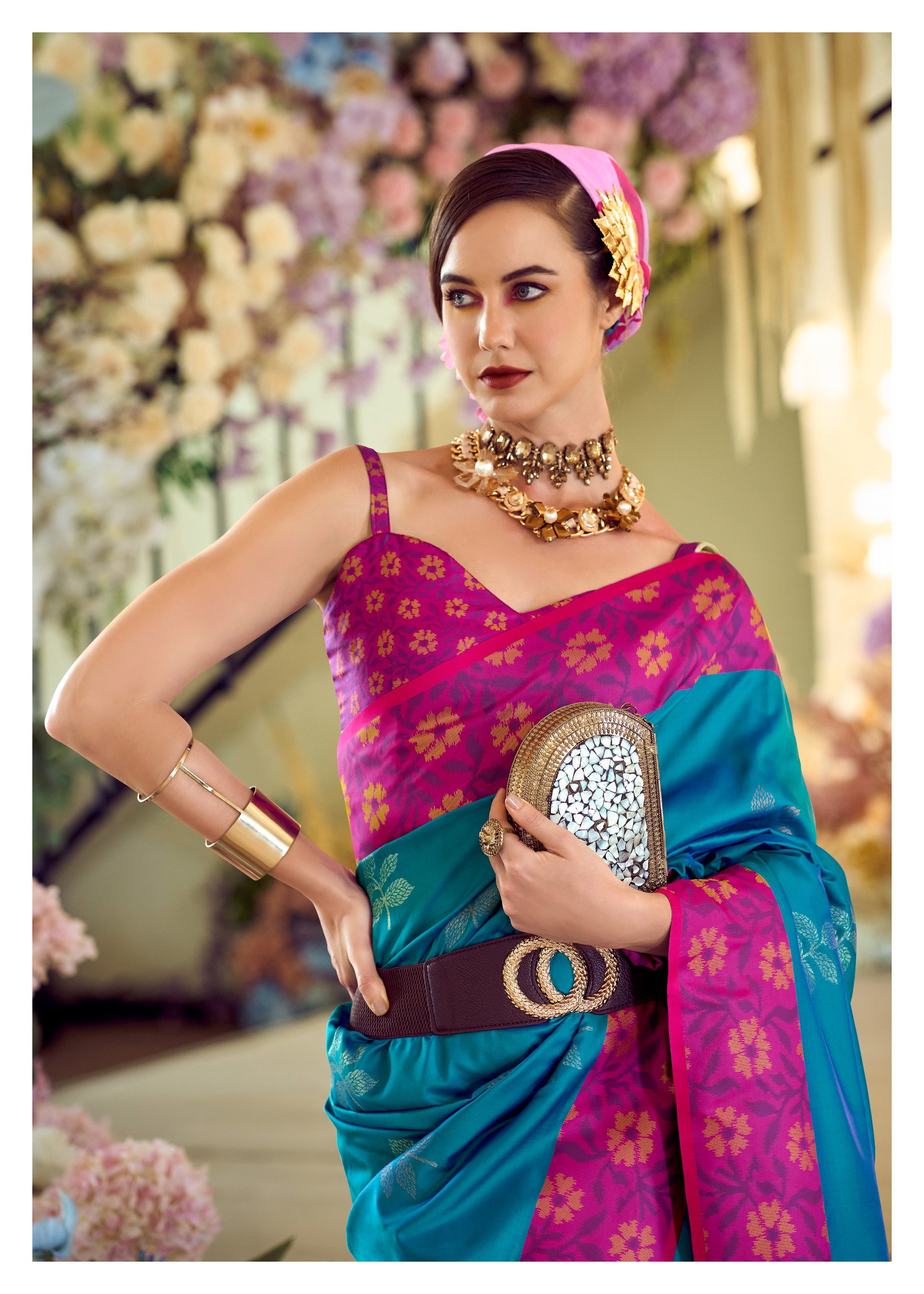 Rajpath Purple Martini silk saree
