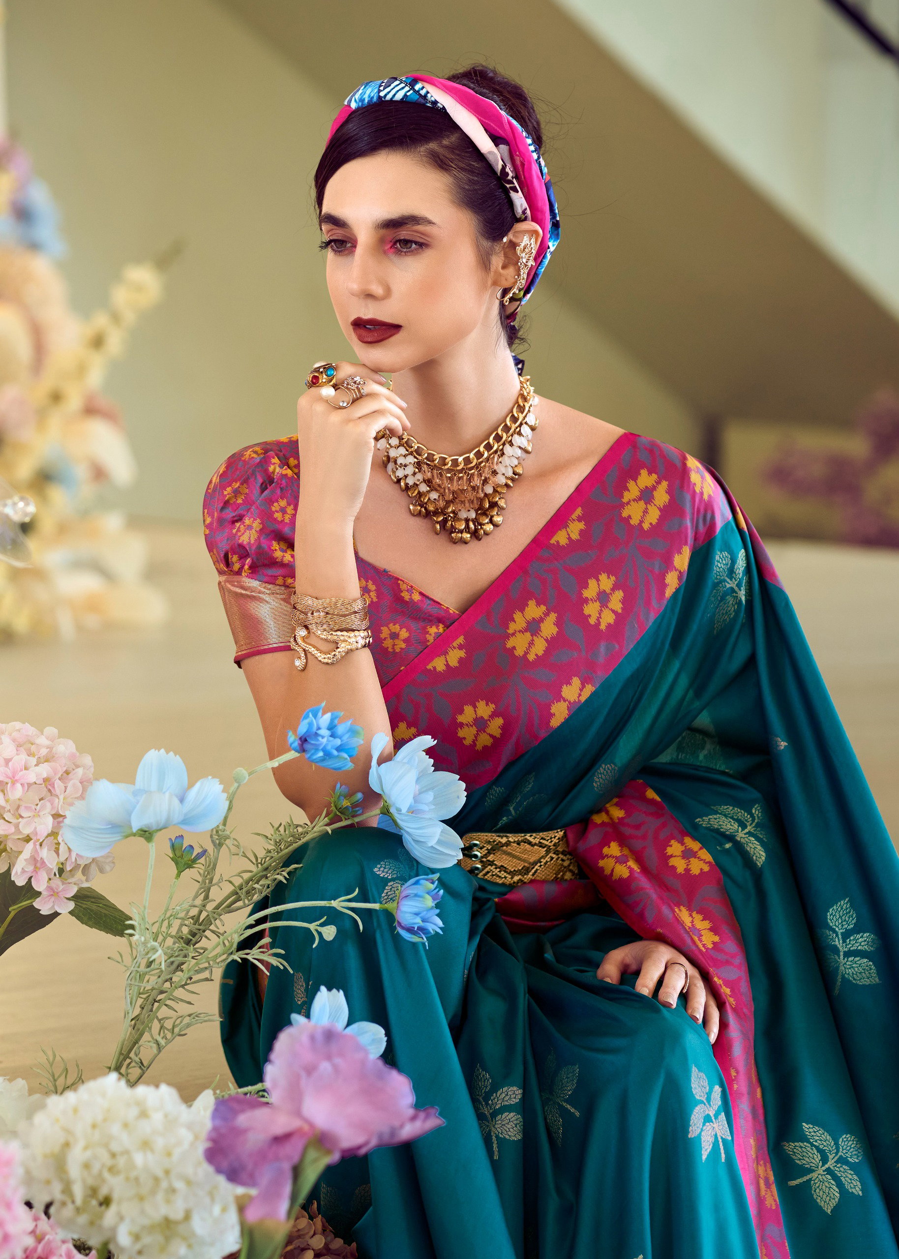 Rajpath Purple Martini silk saree