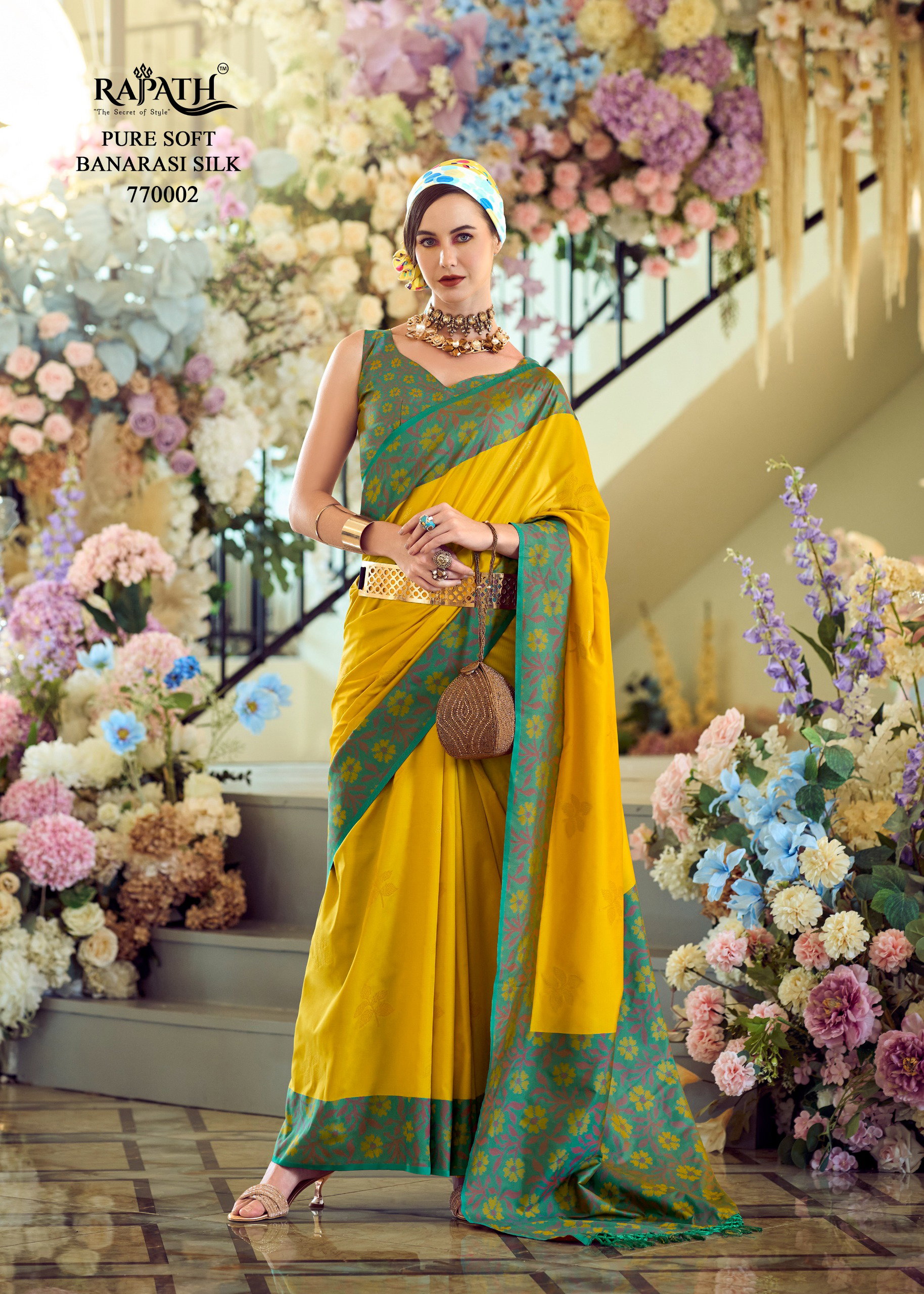 Rajpath Purple Martini silk saree