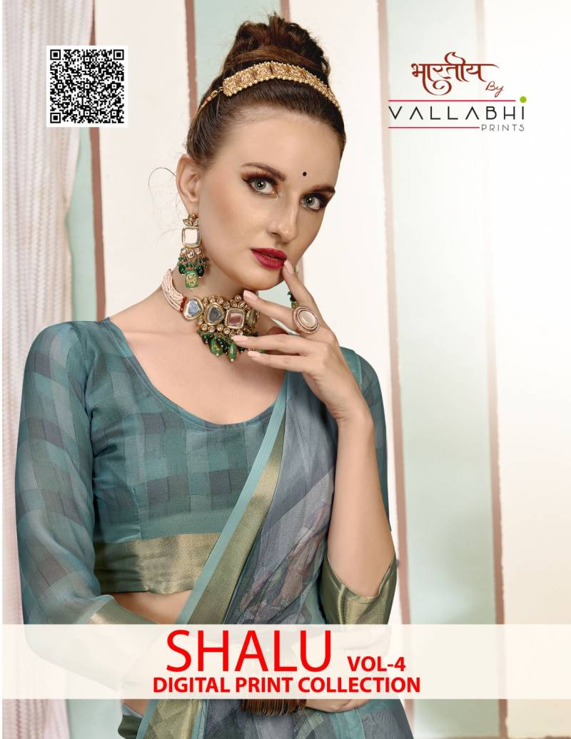 Vallabhi Shalu Vol 4 Georgette Digital Printed Saree Collection